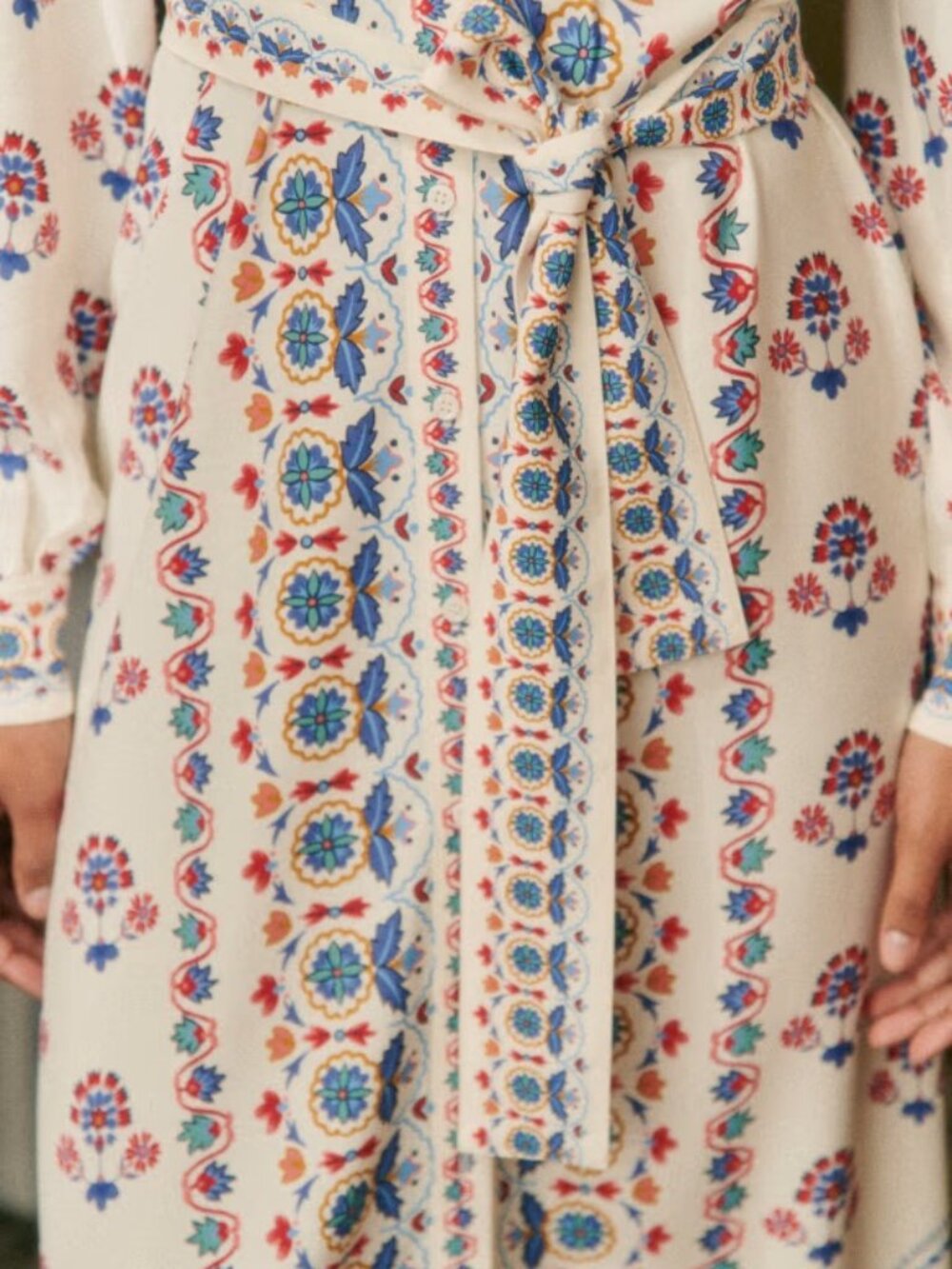 Sezane Fernande Dress size 6 (milo print) - Picture 4 of 5